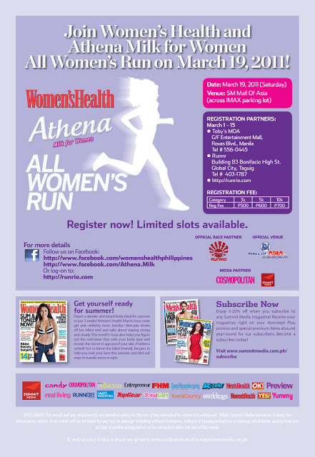 Women’s Health and Athena Milk For Women All Women’s Run