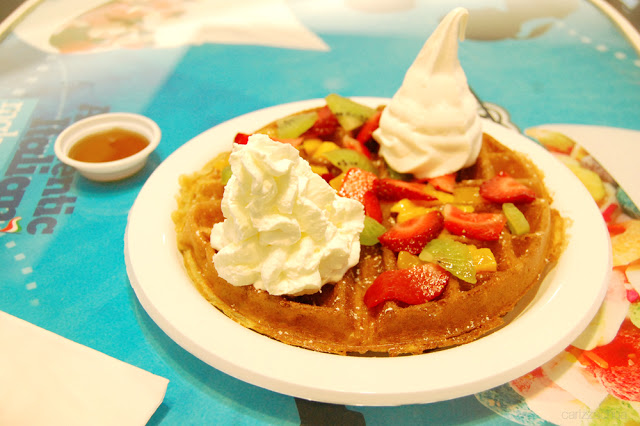 Fruit Basket Waffle at The White Hat!