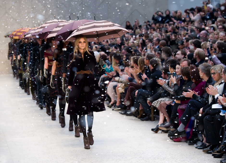 Rain at Burberry Prorsum A/W 2012