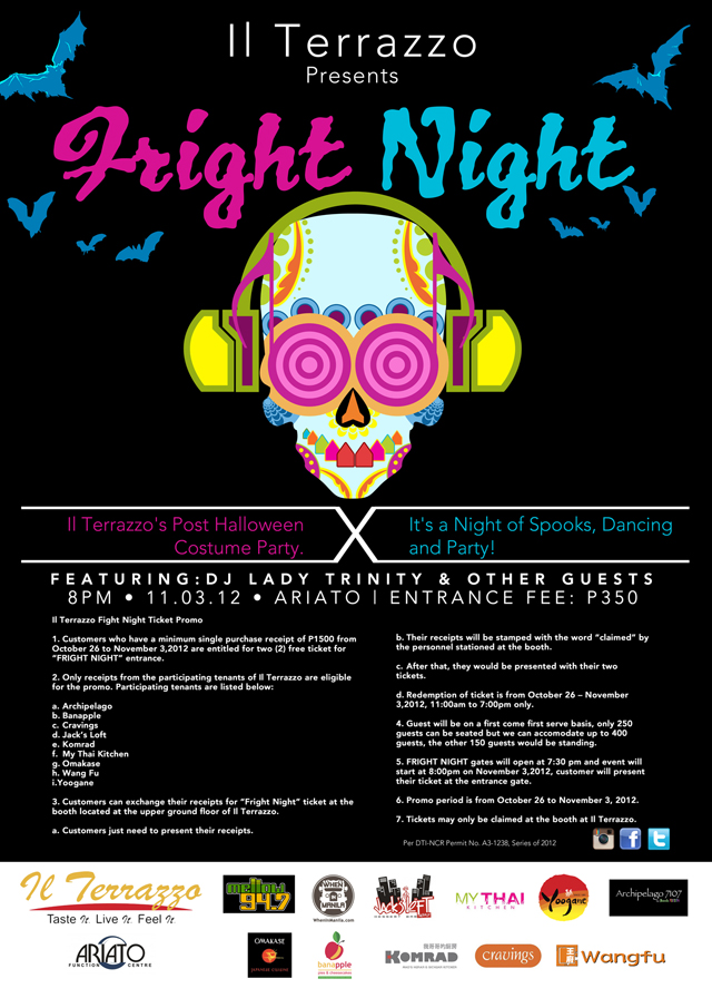 Il Terrazzo Fright Night Ticket Giveaway!