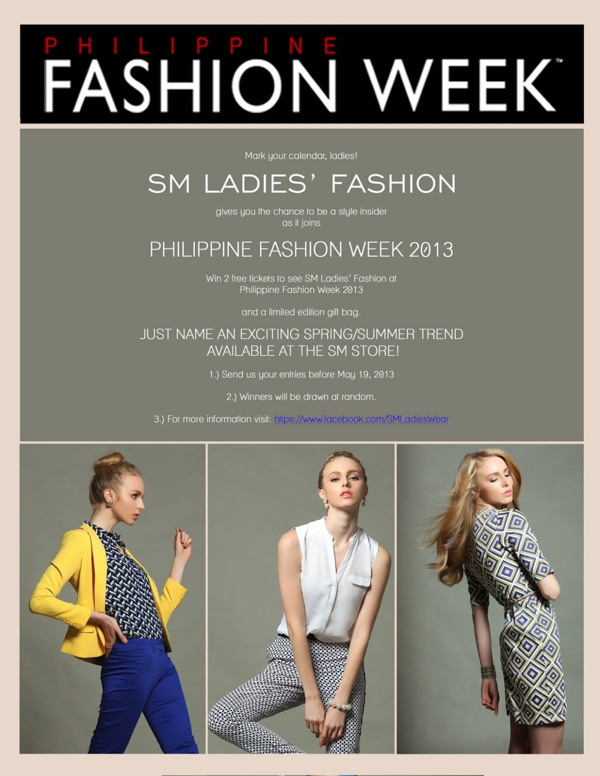 SM Ladies’ Fashion PFW Giveaway