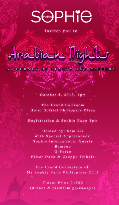 SOPHIE Arabian Nights:  A Journey of Beauty and Mystery Tickets On Sale!