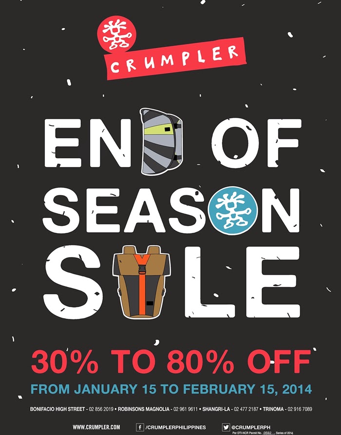 Crumpler’s End of Season Sale, Up to 80% Off!