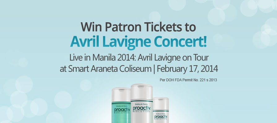 Buy Proactiv Kit Now and Get a chance to Win Patron Tickets to Avril Lavigne’s Concert!