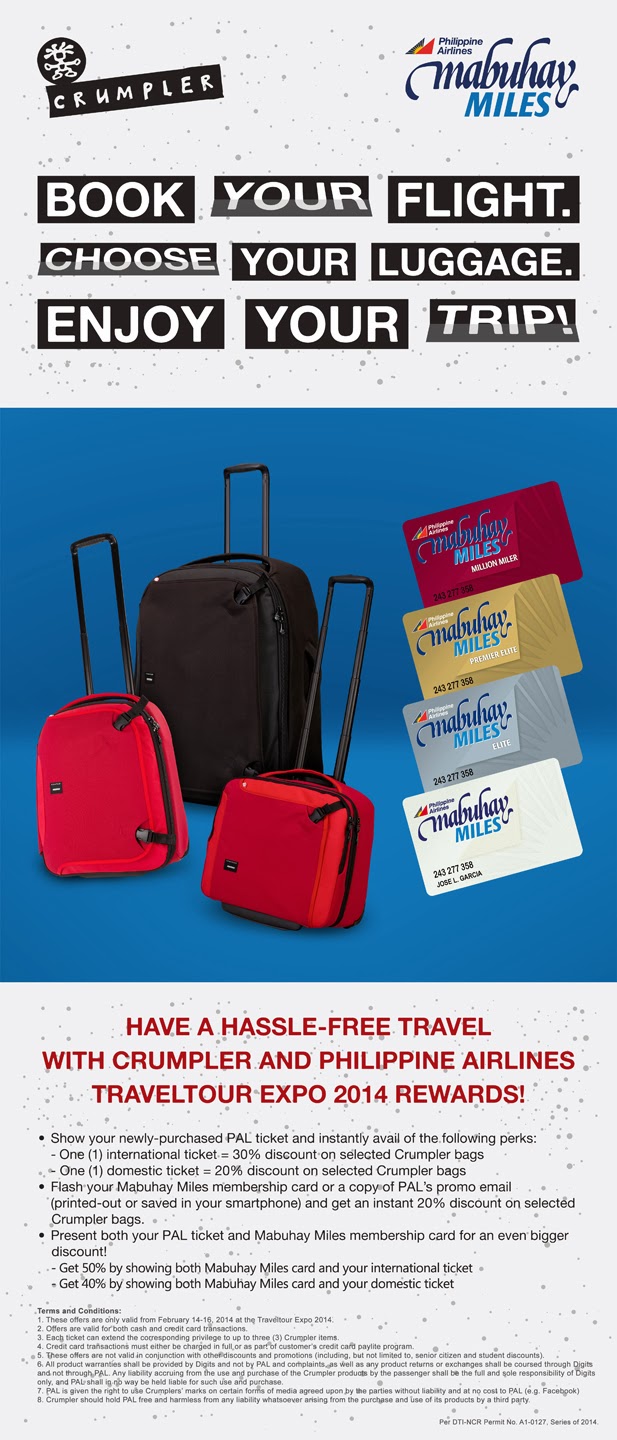 Have A Hassle-Free Travel with Crumpler x PAL Travel Tour Expo 2014 Rewards