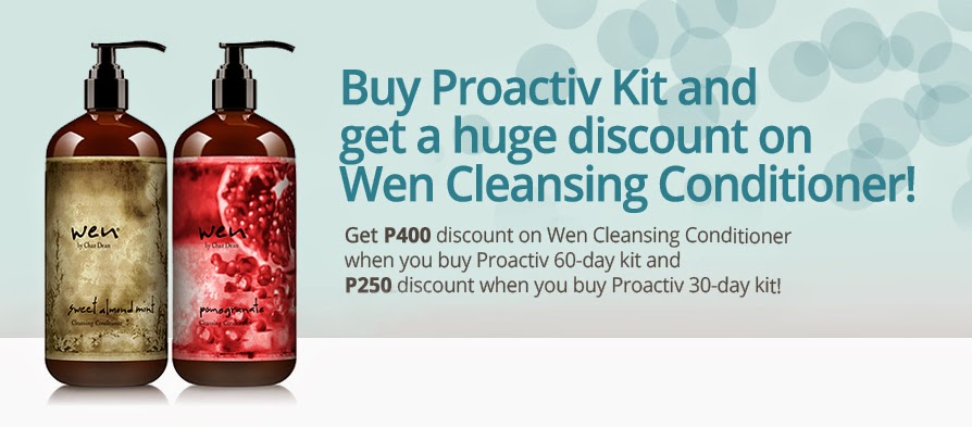 Buy Proactiv Kit and get a discount on Wen Cleansing Conditioner 350ml