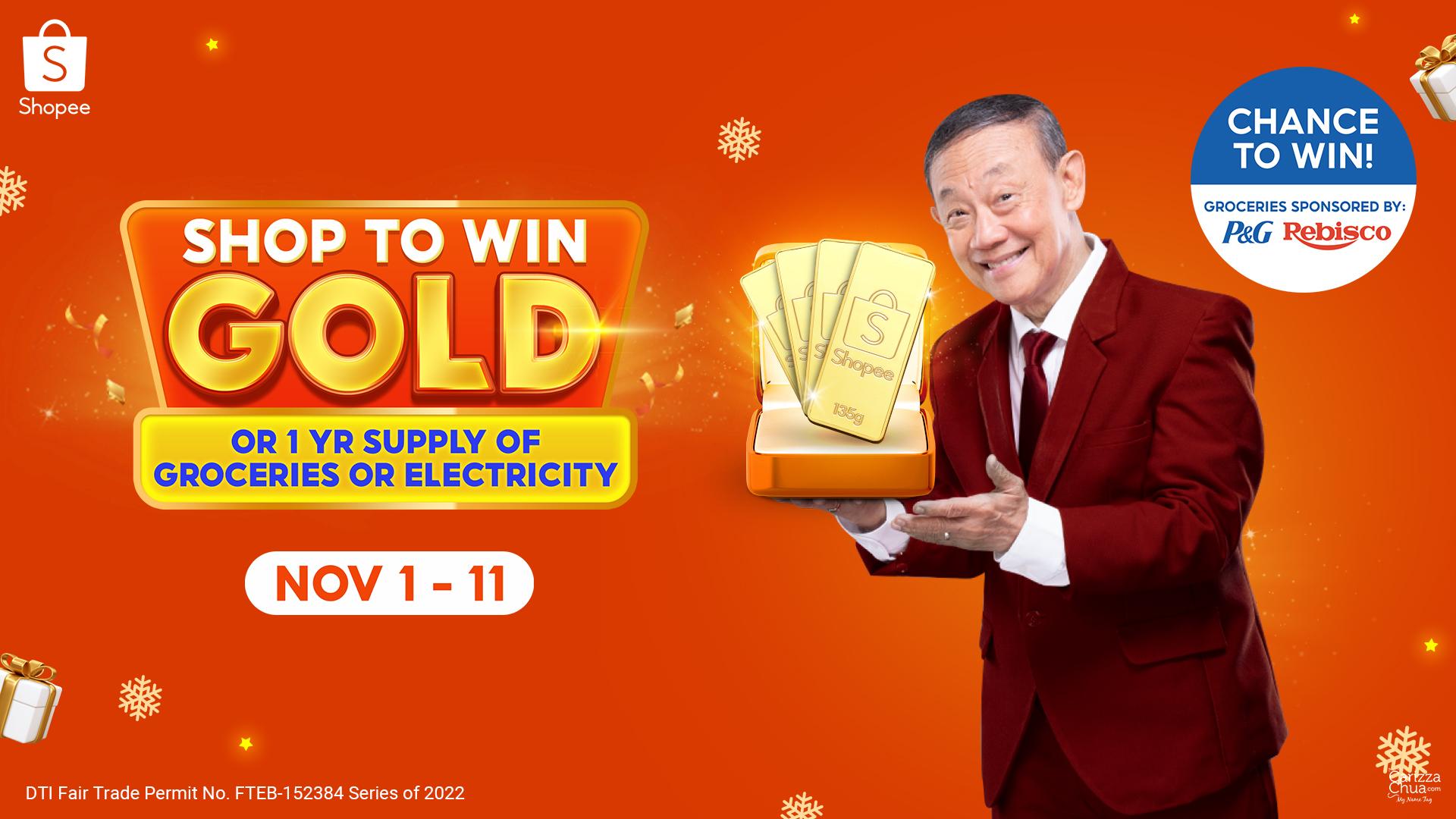 Gold, A Year’s Worth of Groceries, and More at Shopee’s 11.11 Mega Pamasko Sale